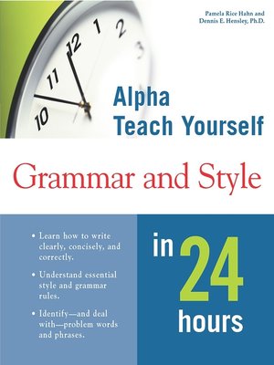 cover image of Alpha Teach Yourself Grammar & Style in 24 Hours